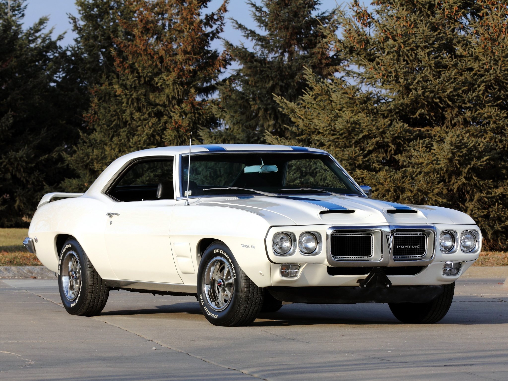 Pontiac Firebird 1968 White - HD Wallpaper 