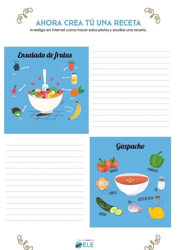 La Comida Española - Receta Clase De Español - HD Wallpaper 