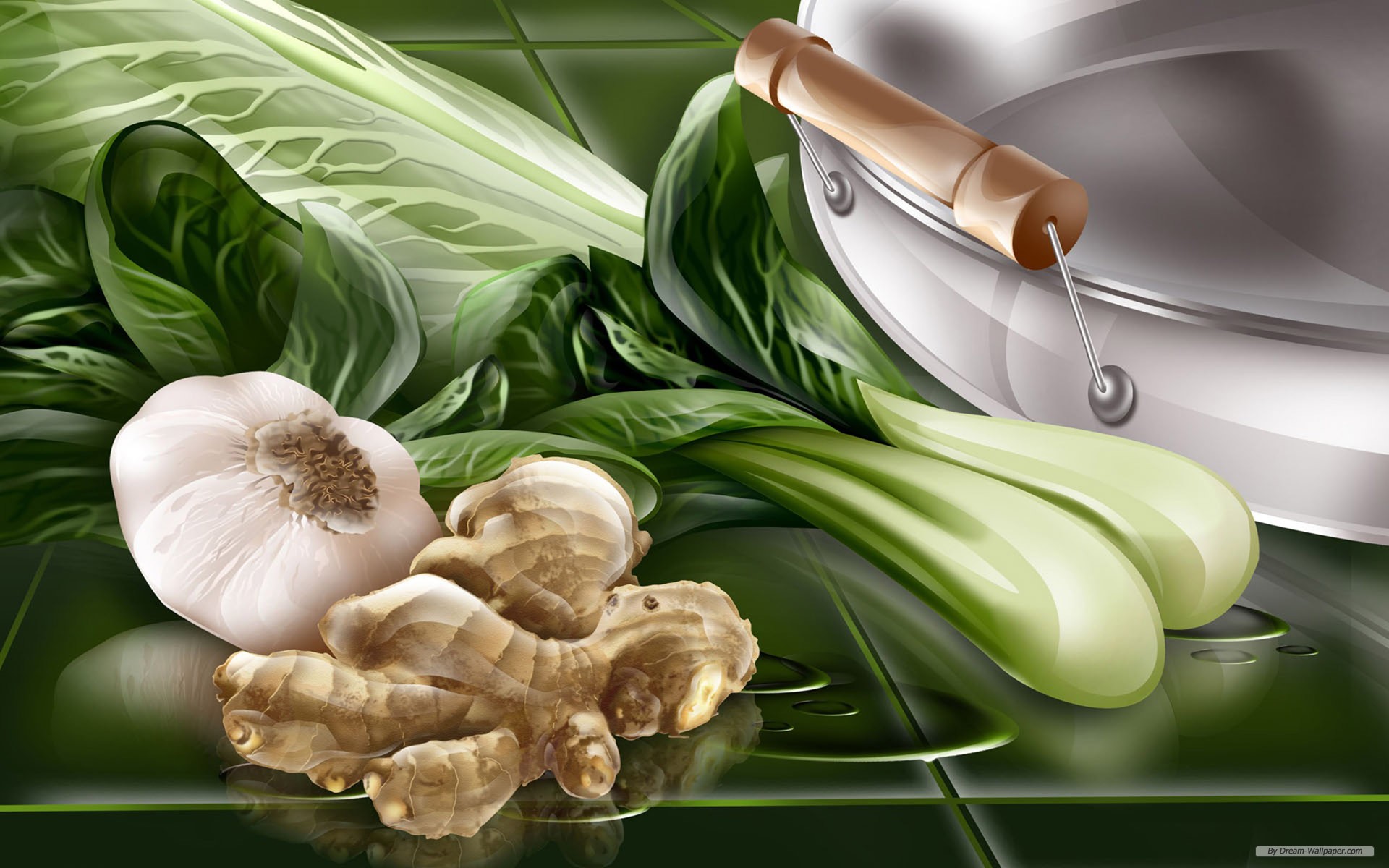 Free Art Wallpaper - Healthy Food - HD Wallpaper 