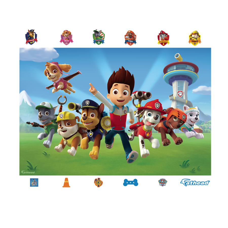 Paw Patrol Wall Fathead - HD Wallpaper 