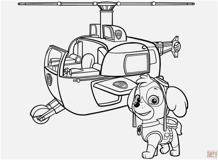 Paw Patrol Coloring Pics Paw Patrol Skye S Helicopter - HD Wallpaper 