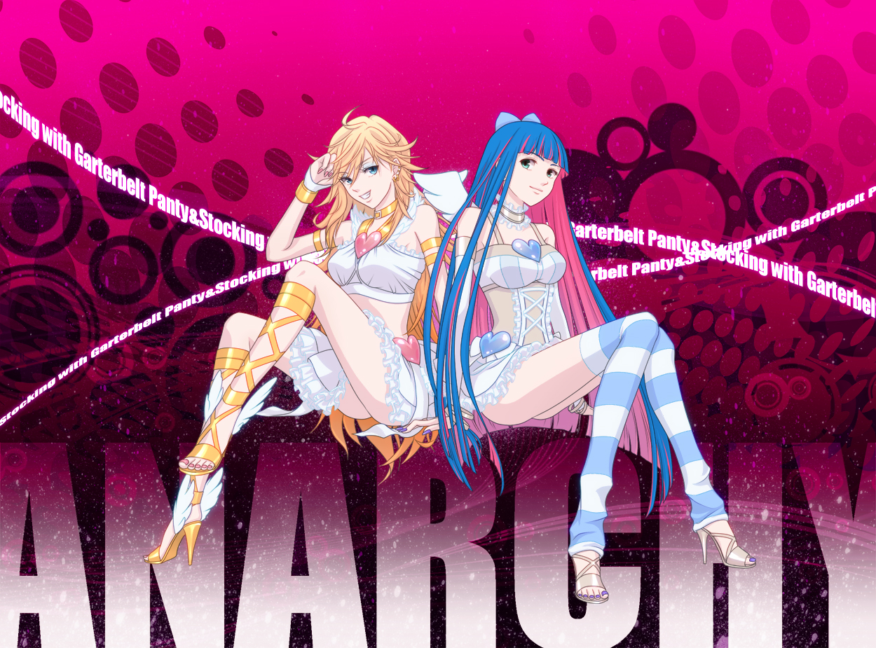 View Media - Panty And Stocking With Garterbelt Anime Style - HD Wallpaper 