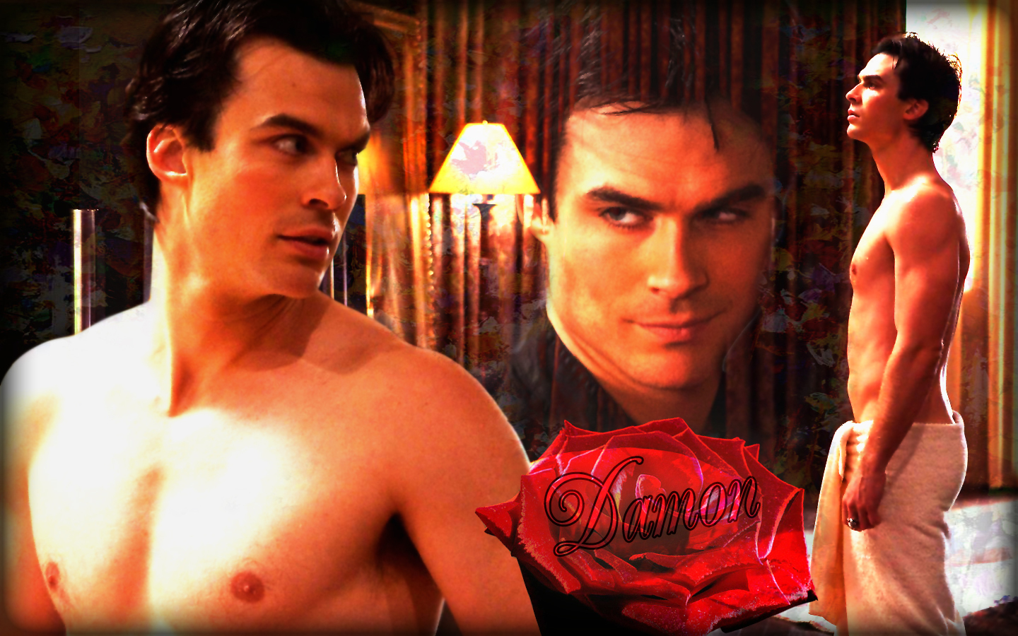 Ian Somerhalder Damon Salvatore Wallpaper - Damon Salvatore Ian Somerhalder - HD Wallpaper 