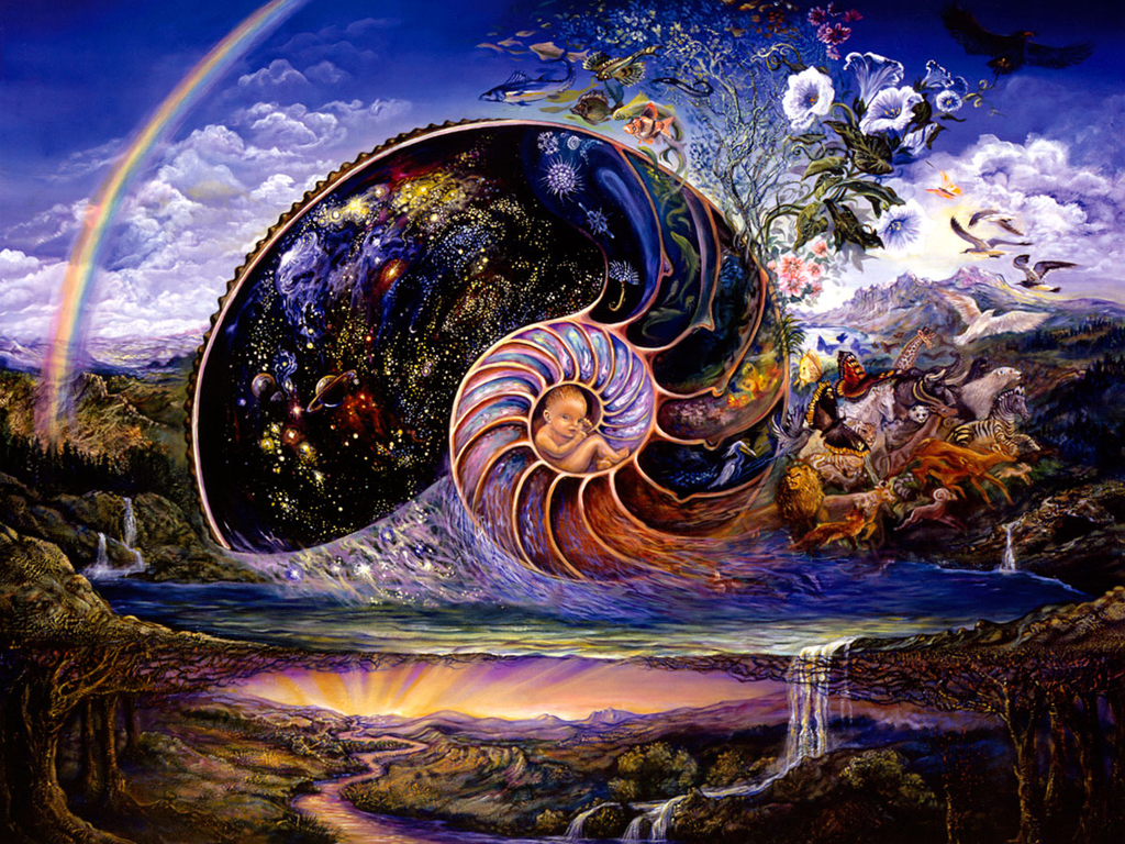 Mystical Fantasy Paintings Of Josephine Wall 1024*768 - Josephine Wall Nautilus - HD Wallpaper 