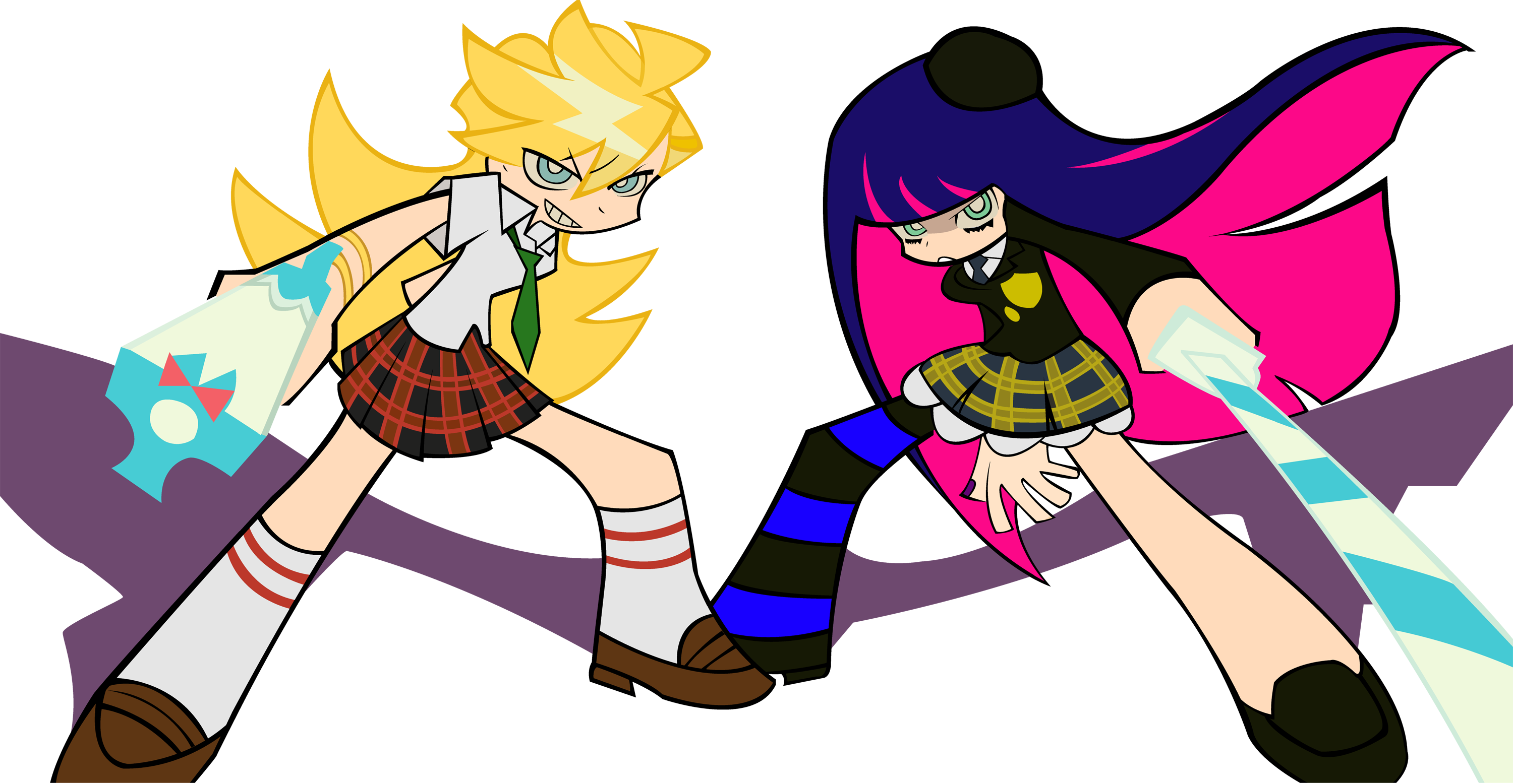Anarchy Panty And Stocking - HD Wallpaper 