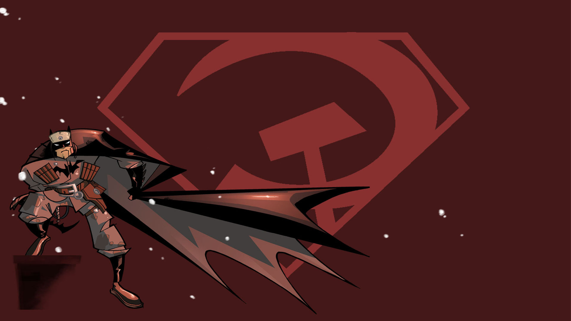 Batman Communist Wallpaper - Red Son Batman - HD Wallpaper 