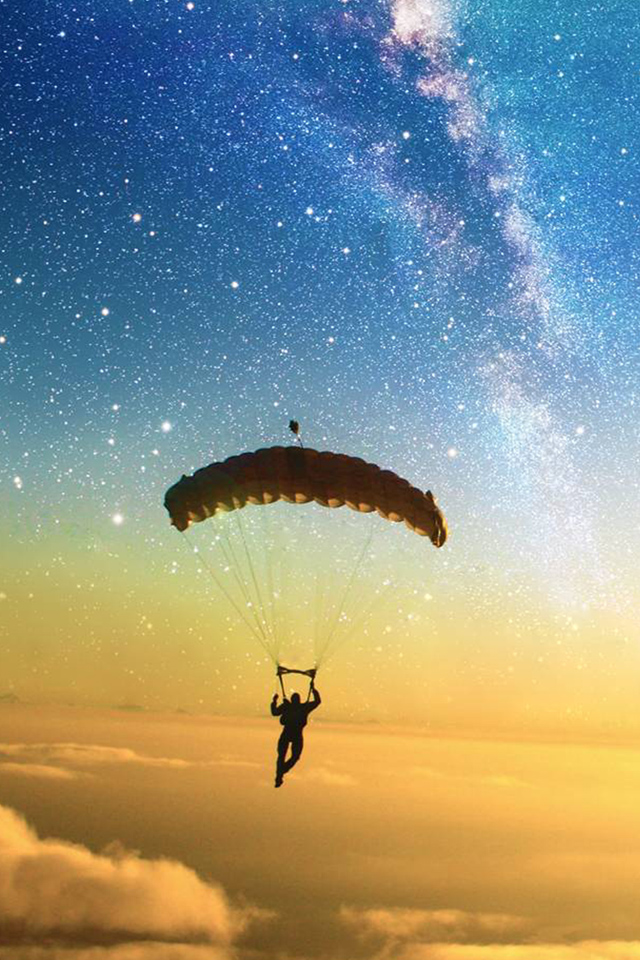 Awesome Parachute Backgrounds - 640x960 Wallpaper 