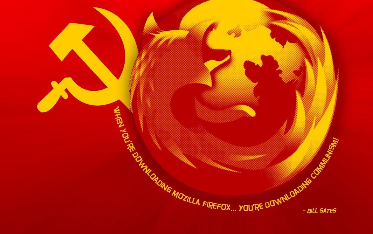 Firefox Communism Wallpapers - Mozilla Firefox - HD Wallpaper 