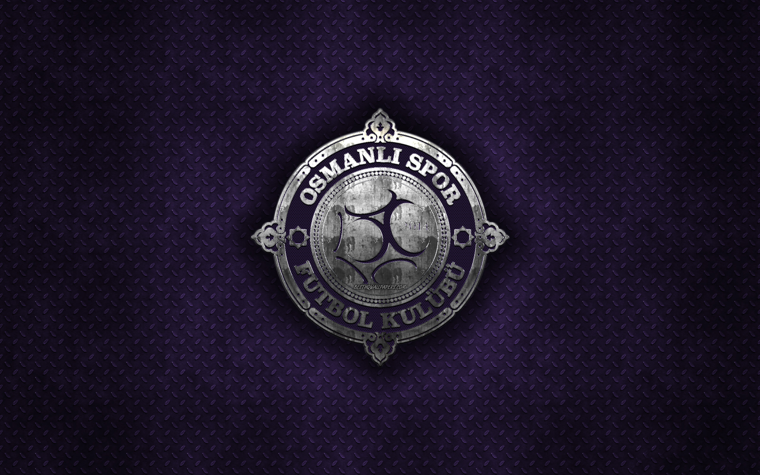 Osmanlispor, Turkish Football Club, Purple Metal Texture, - Emblem - HD Wallpaper 