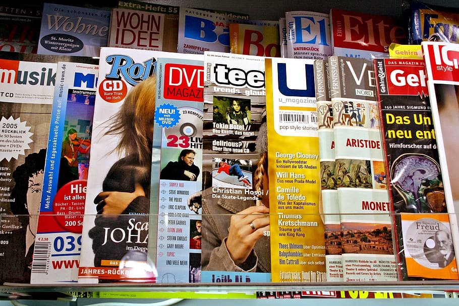 Closeup Photo Of Assorted-title Magazines, Journalism, - Magazine - HD Wallpaper 