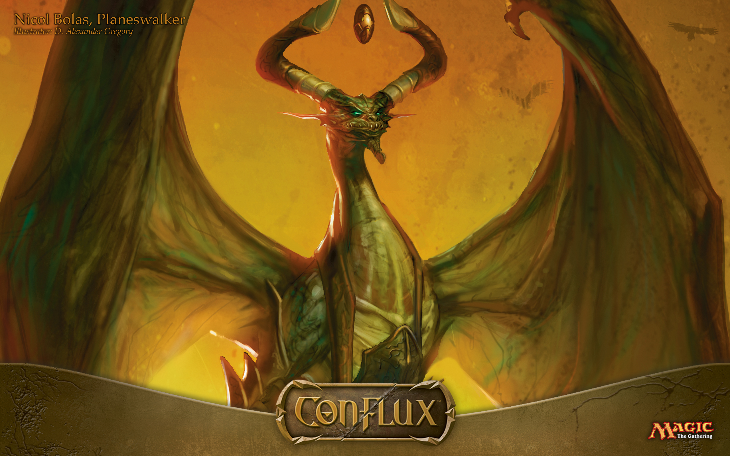 Nicol Bolas Planeswalker Art - HD Wallpaper 