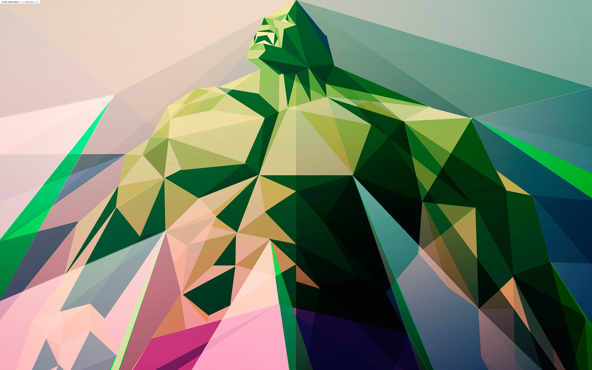 Superhero Polygon - HD Wallpaper 