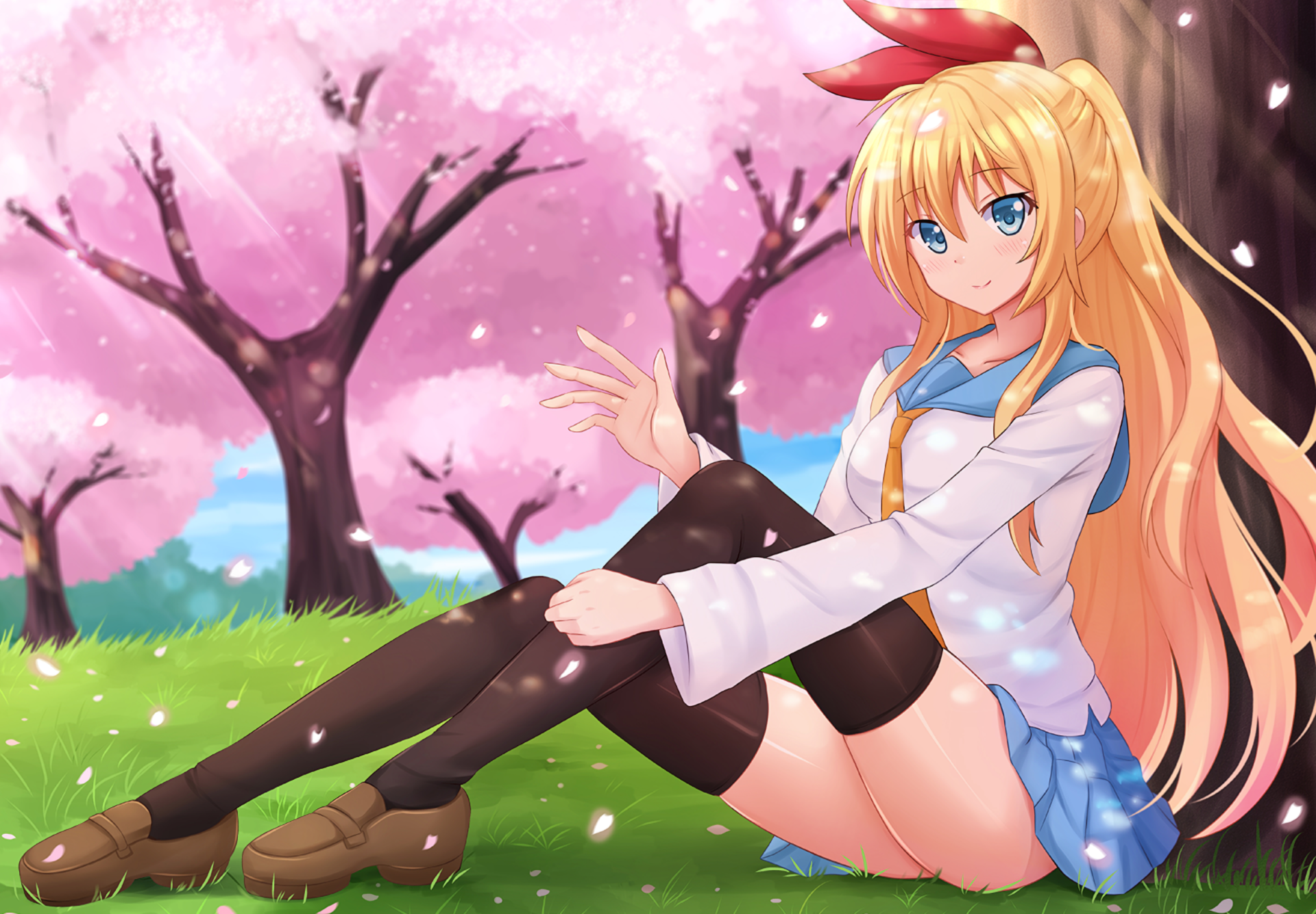 Chitoge Upskirt - HD Wallpaper 