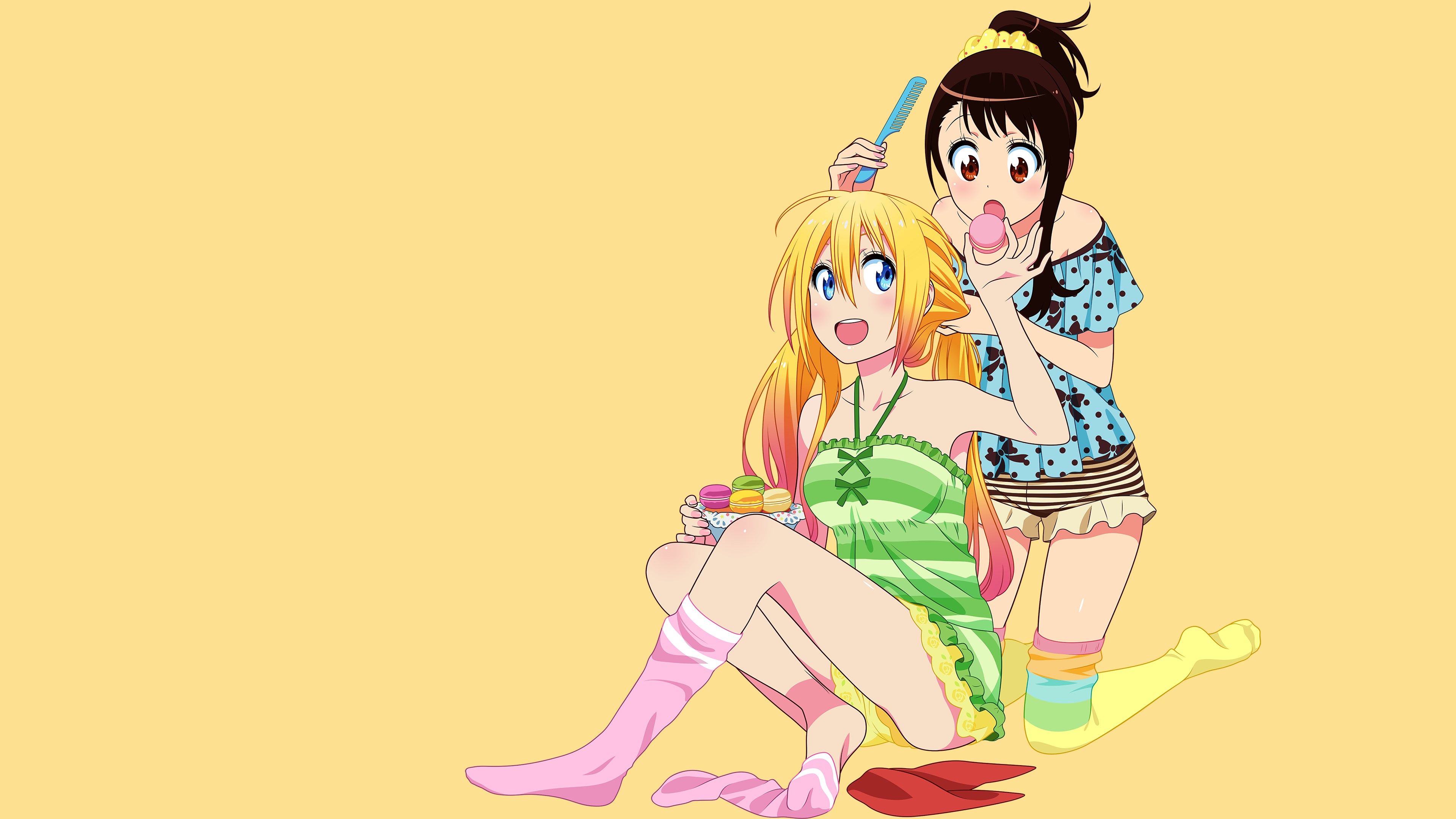 Nisekoi Chitoge And Onodera - HD Wallpaper 