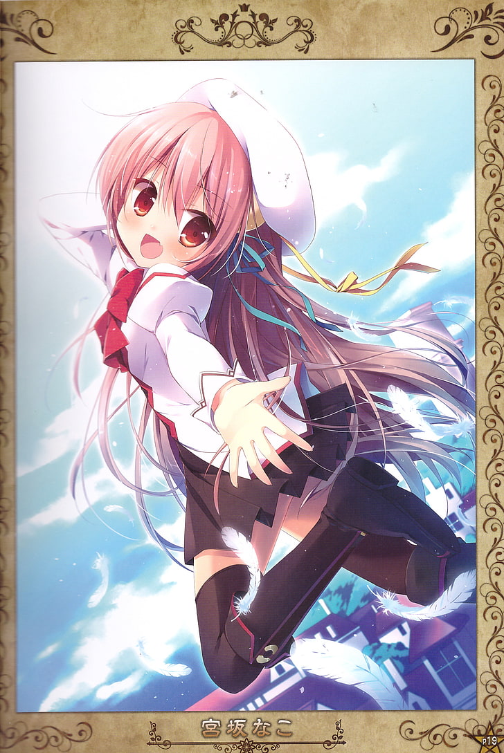 Seikoku No Dragonar, Eco , Pink Hair, Ribbon, Hd Wallpaper - Seikoku No Dragonar Wallpaper Android - HD Wallpaper 