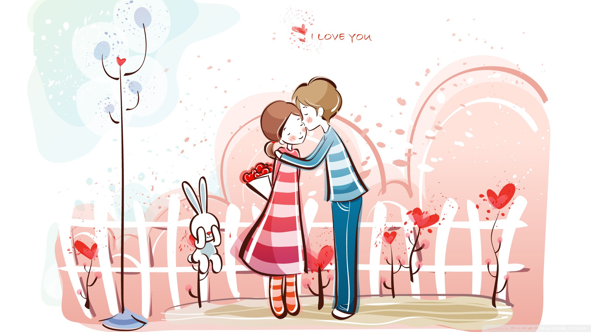 Valentine Day Photo Cartoon - HD Wallpaper 