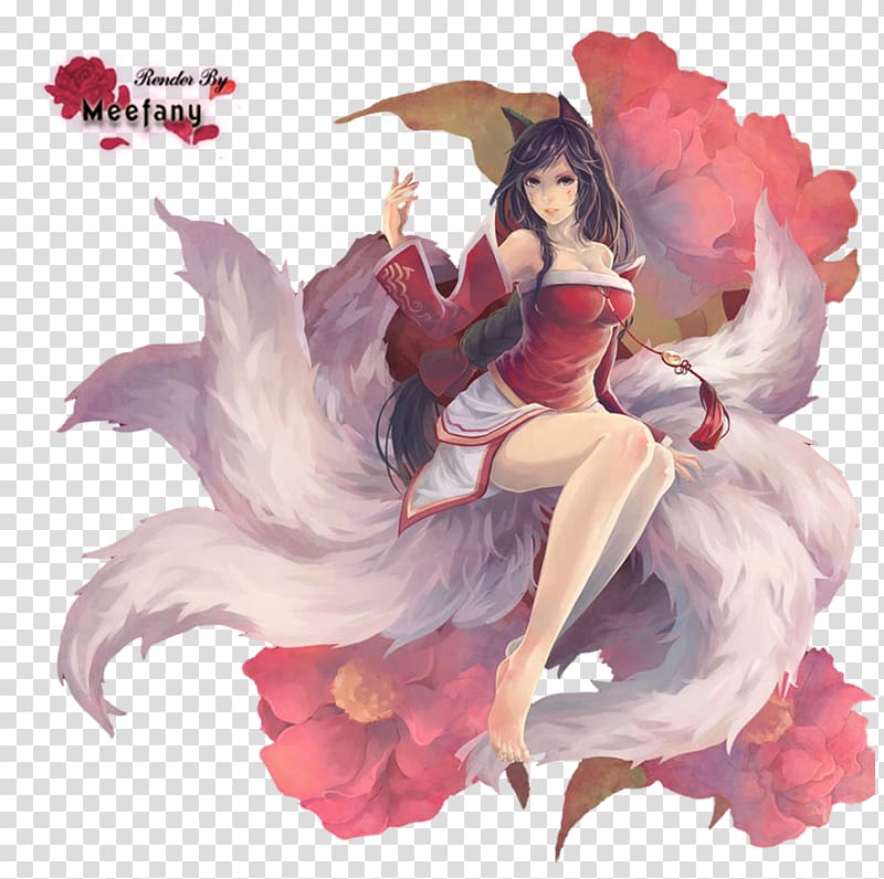 League Of Legends Ahri Desktop Rendering, League Of - Ahri League Of Legends Render - HD Wallpaper 
