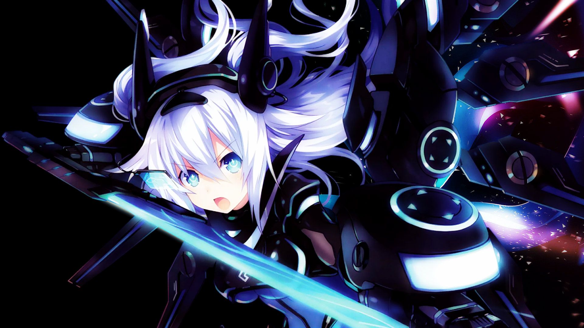 Black Heart Wallpaper Neptunia - HD Wallpaper 
