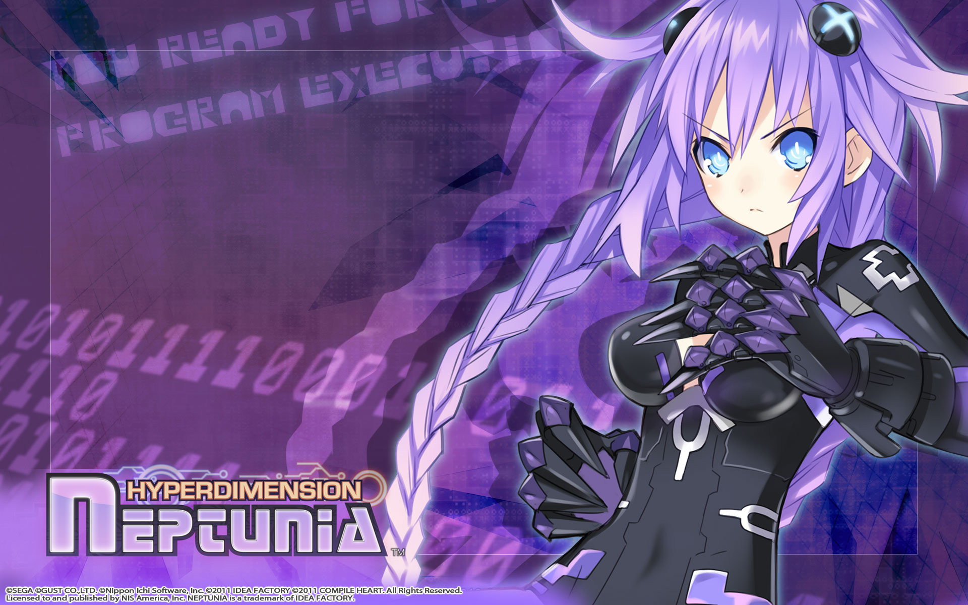 Hyperdimension Neptunia Wallpaper 004 Purple Heart - Hyperdimension Neptunia No Background - HD Wallpaper 