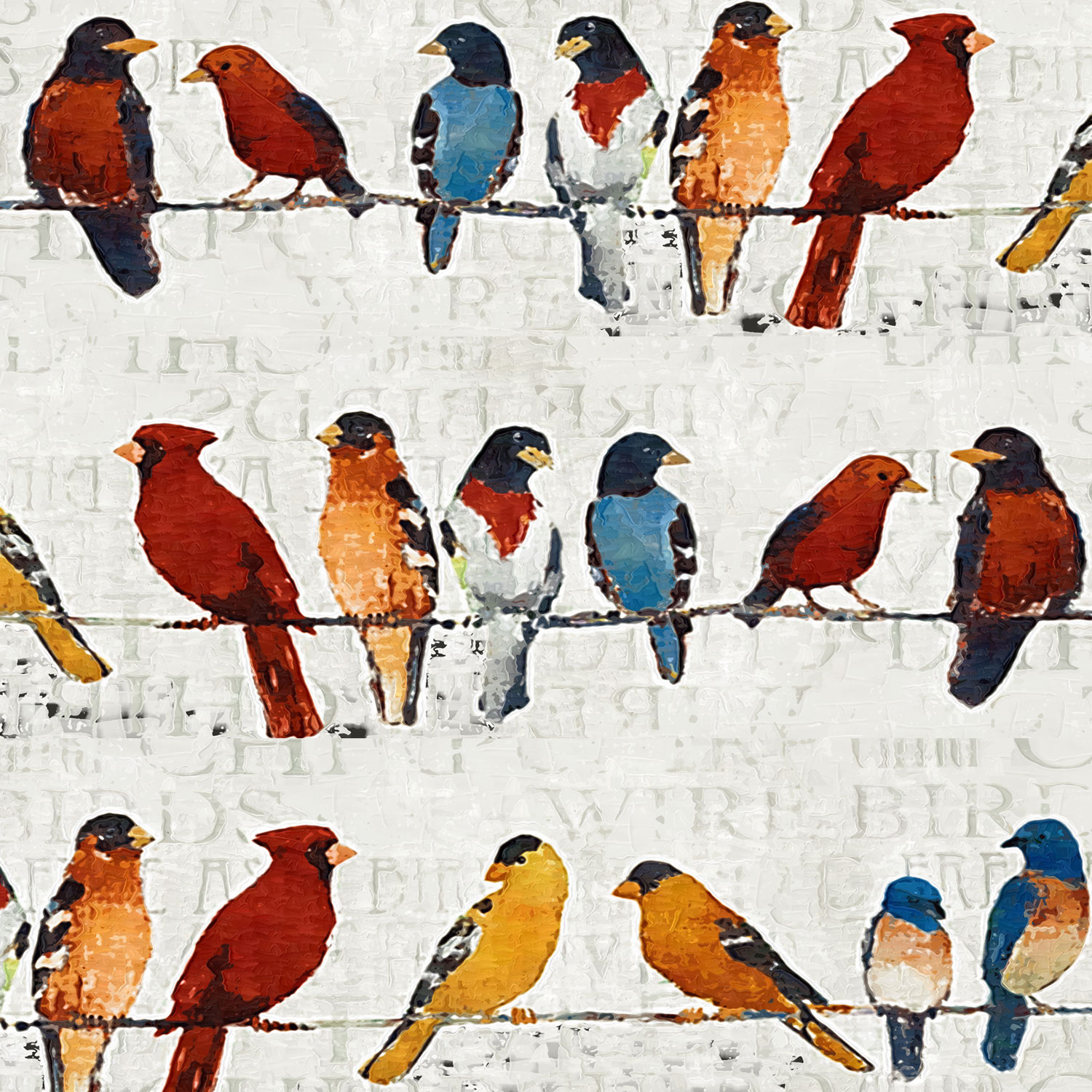 Wire Birds - Bird On A Wire Canvas Art - HD Wallpaper 