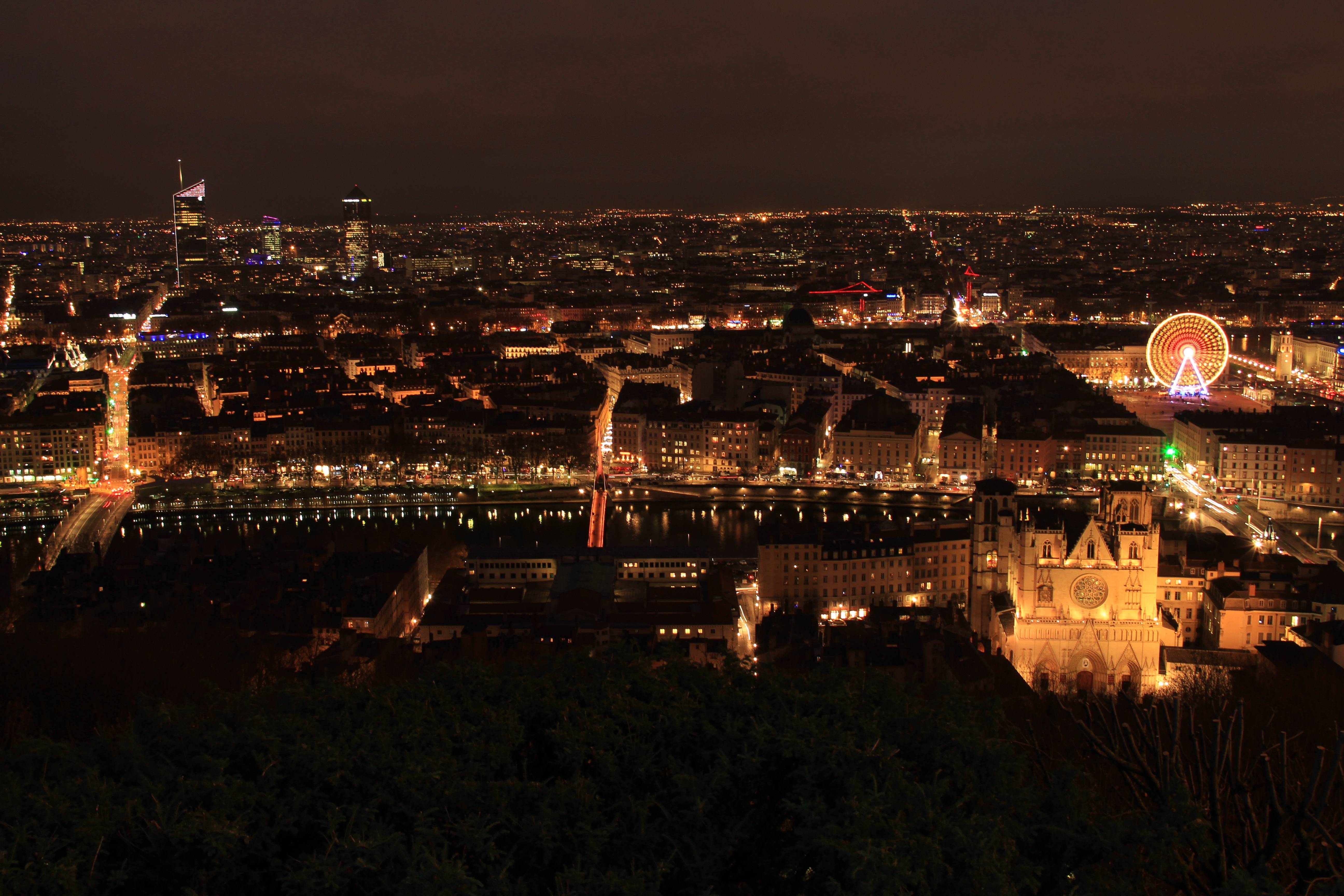 Lyon By Night - HD Wallpaper 