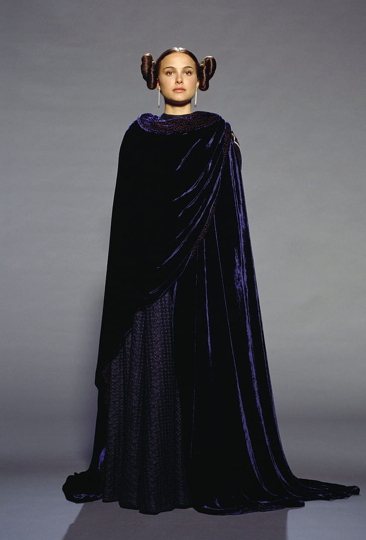 Women Star Wars Actress Natalie Portman Padme Amidala - Padme Revenge Of The Sith Costume - HD Wallpaper 