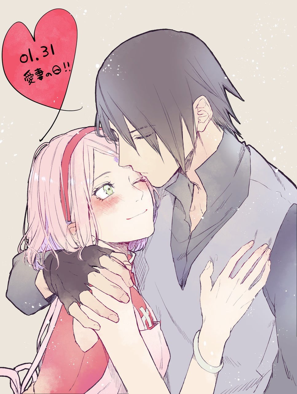 Anime, Sasuke Uchiha And Sakura Haruno - Szmallow_xx Sasusaku - HD Wallpaper 