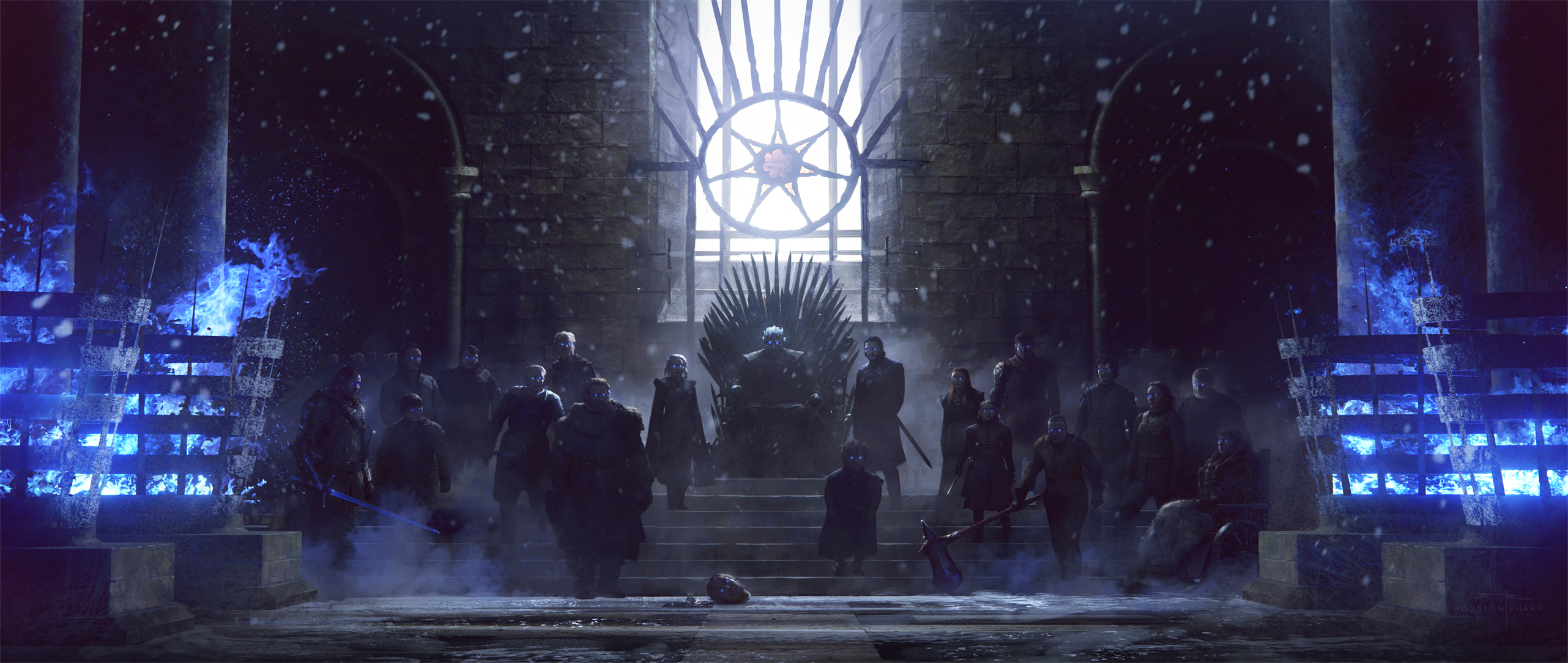 Night King On Throne - HD Wallpaper 