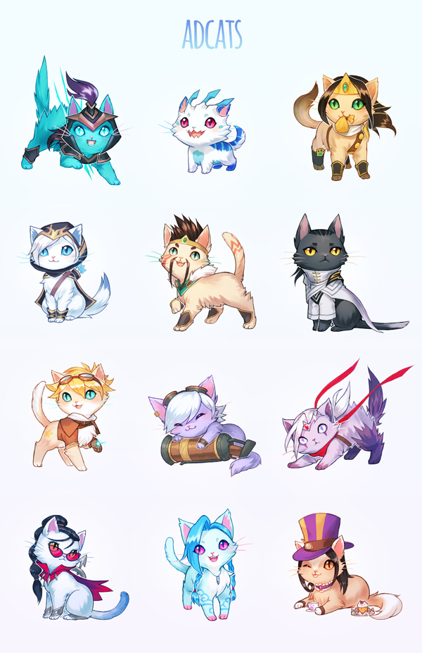 Anime, Airuko, League Of Legends, Sivir, Tristana, - League Of Legends Cats - HD Wallpaper 