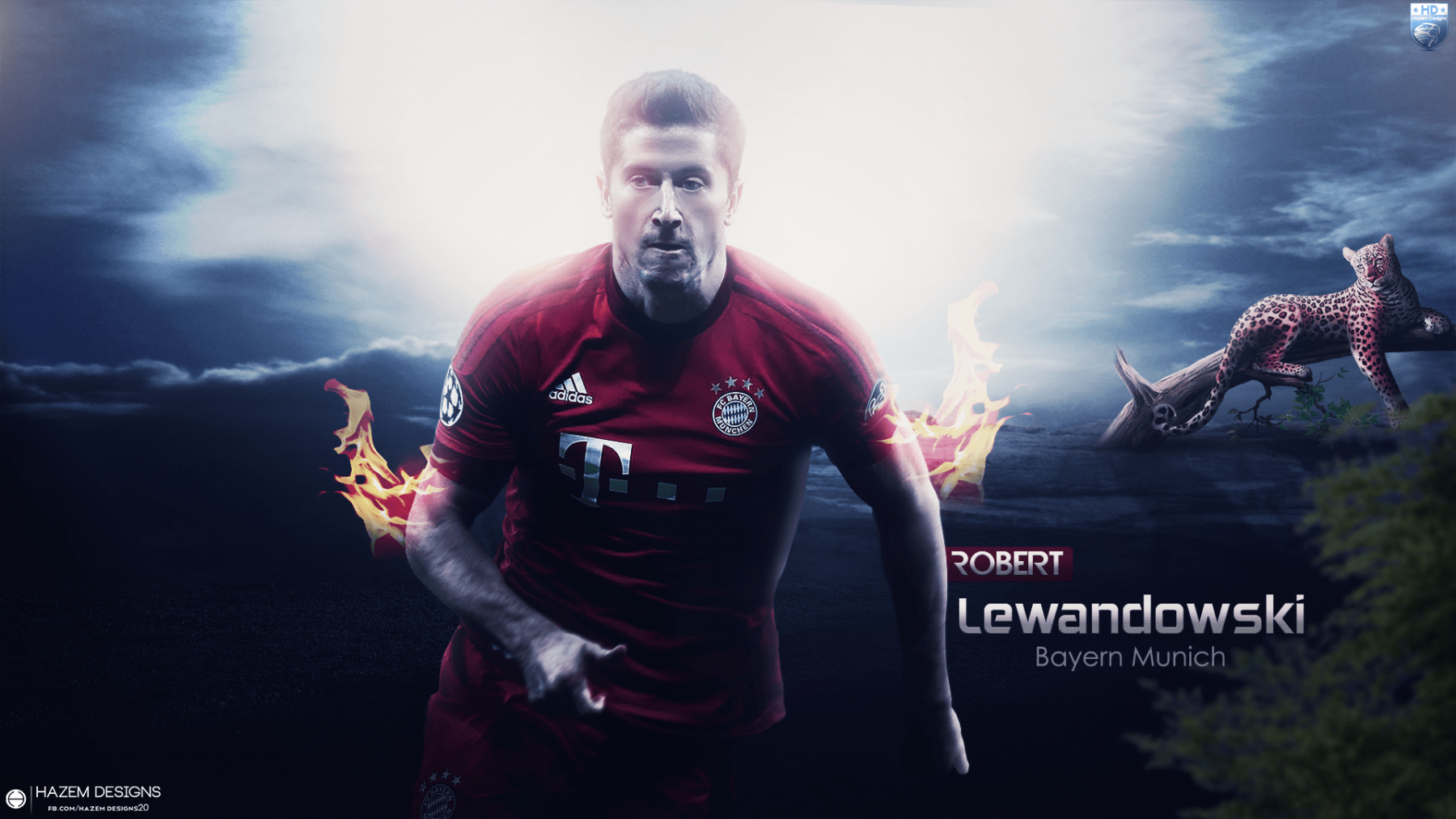 Robert Lewandowski Hd Wallpapers - Lewandowski Wallpaper Pc Bayern - HD Wallpaper 