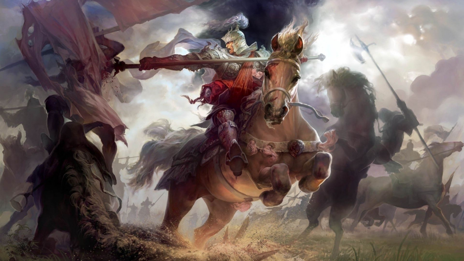 Fantasy Art Spear Knight - HD Wallpaper 