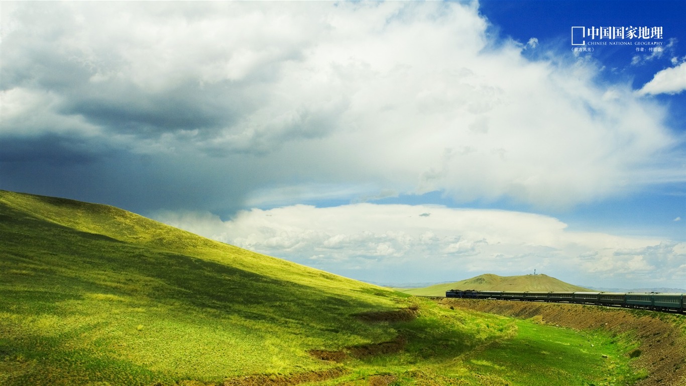 Mongolia Grassland Scenery-china National Geographic - Grass - HD Wallpaper 
