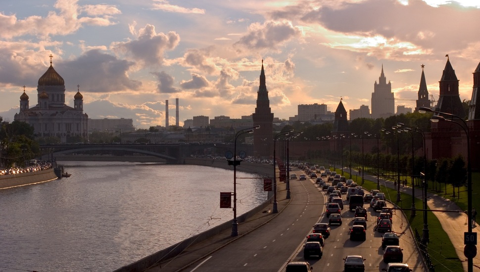 Moscow, Quay, River, Russia, Capital, City Desktop - Russia - HD Wallpaper 