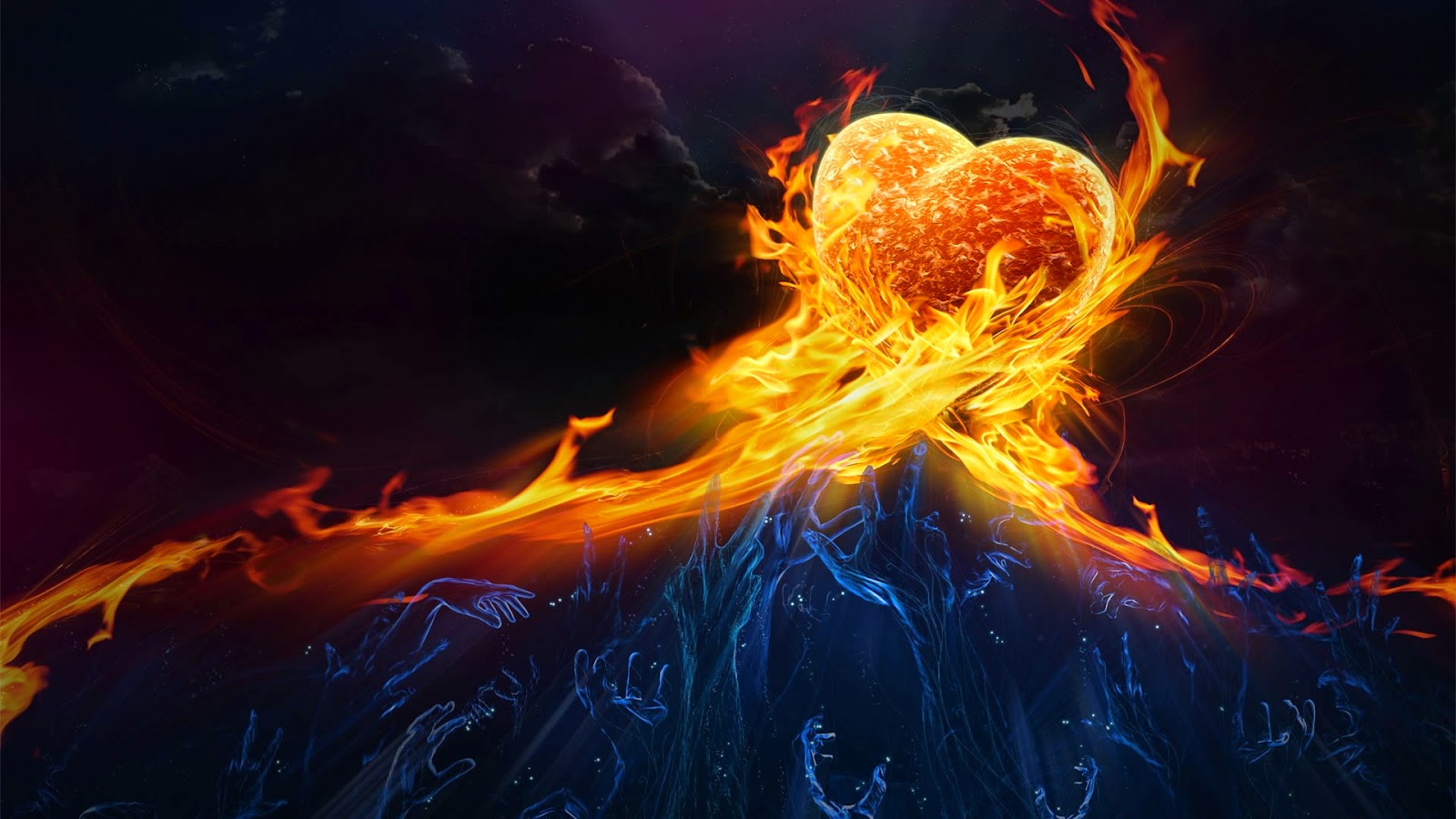 Fire Love - HD Wallpaper 