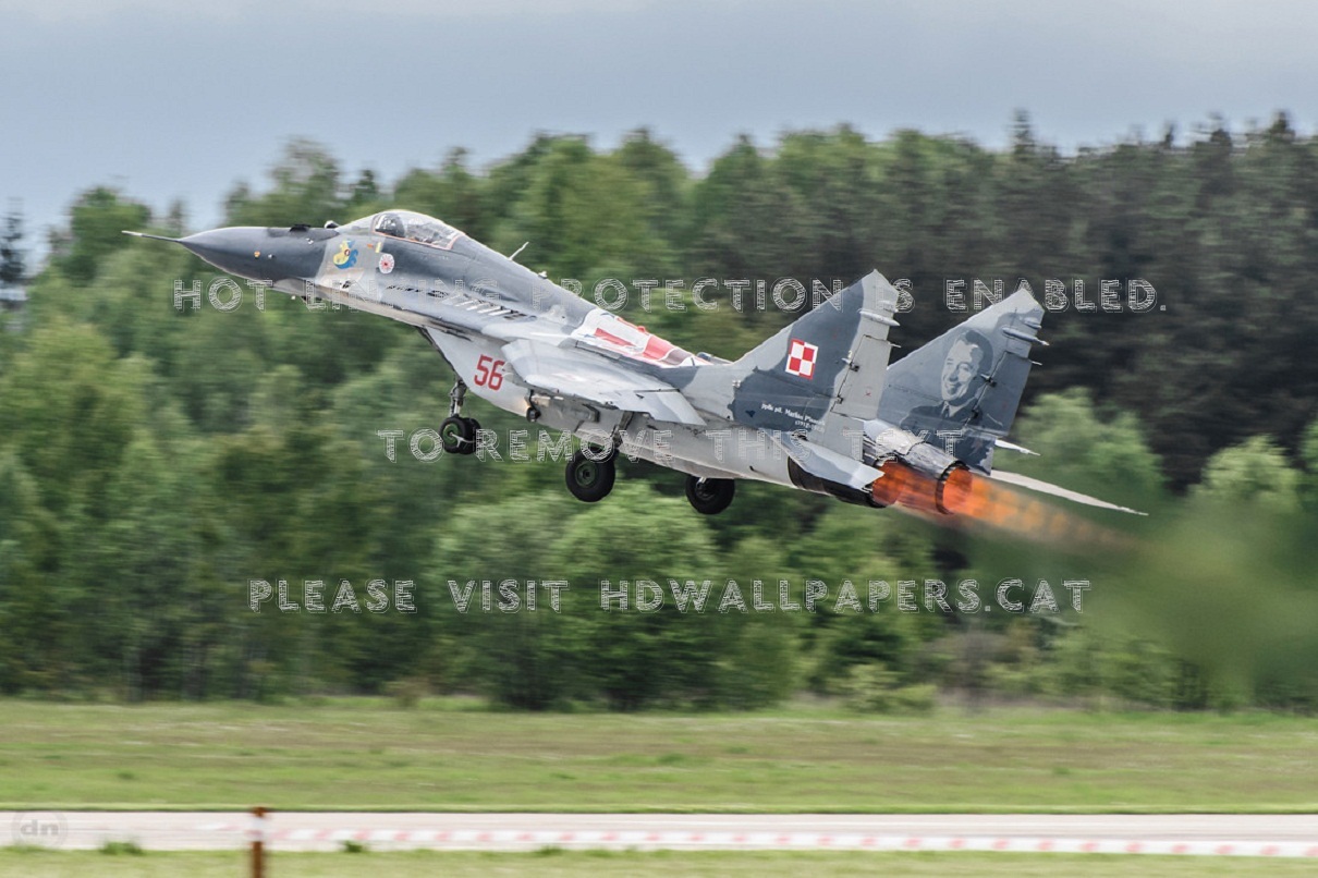 Mig-29 Polska Poland Military Air Fighter - Mikoyan Mig-29 - HD Wallpaper 