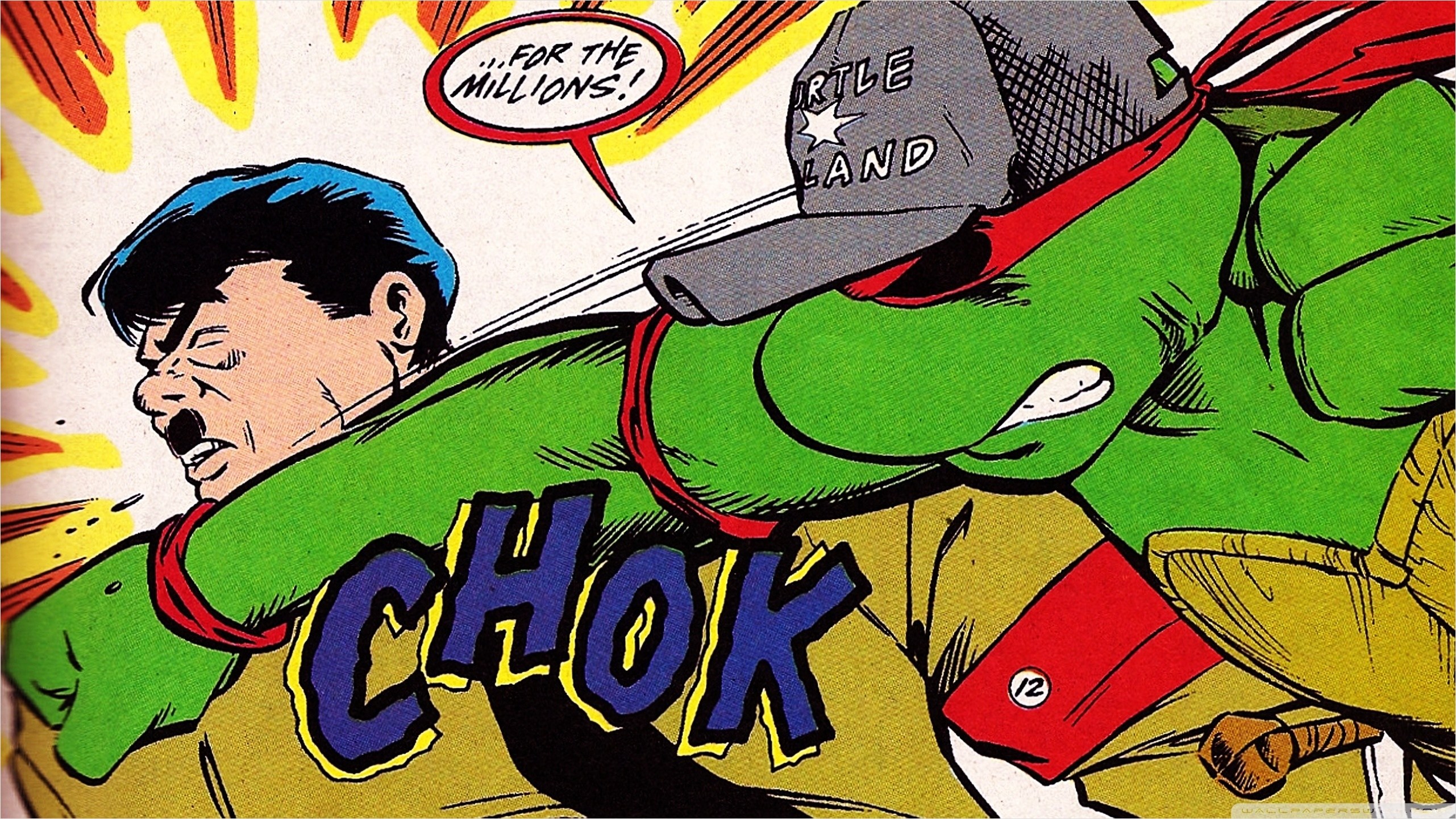 Raphael Punches Hitler - HD Wallpaper 