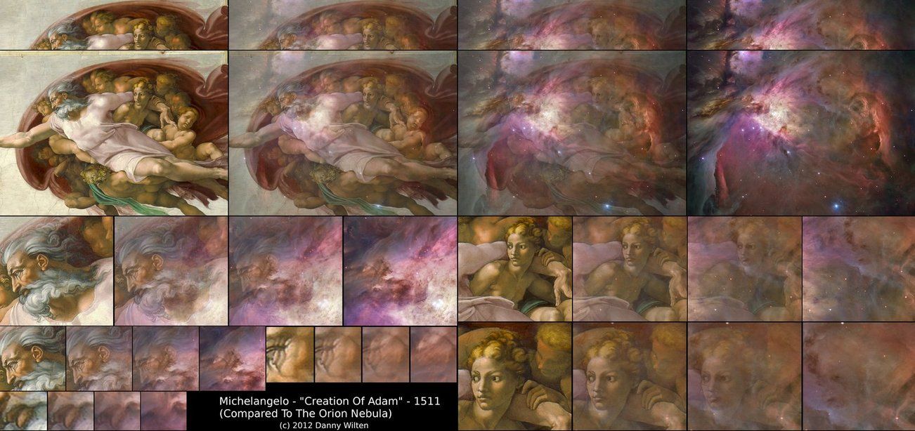 Creation Of Adam - Painted By Michelangelo - 1302x614 Wallpaper 
