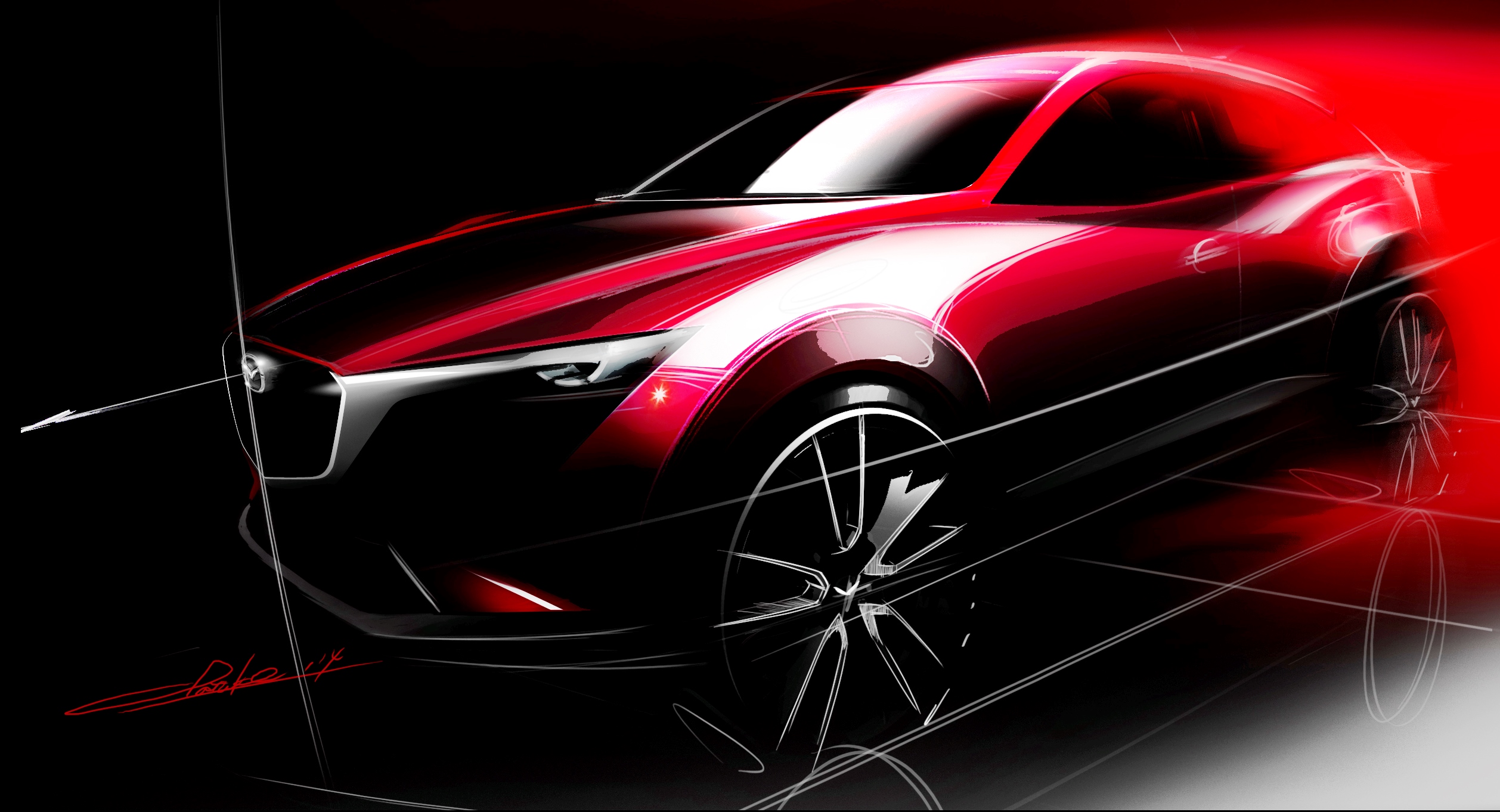 Mazda Cx 3 Art - HD Wallpaper 