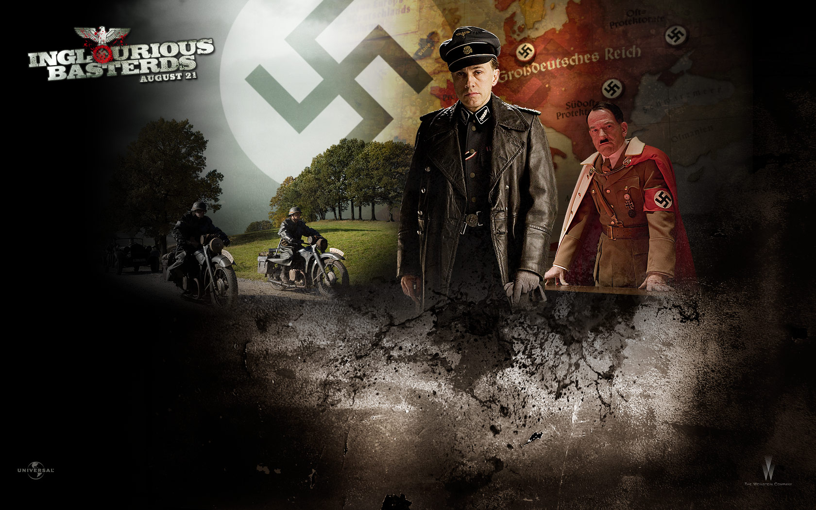 Inglourious Basterds Quentin Tarantino Movies Wallpaper - Inglorious Bastards Movie Hd - HD Wallpaper 