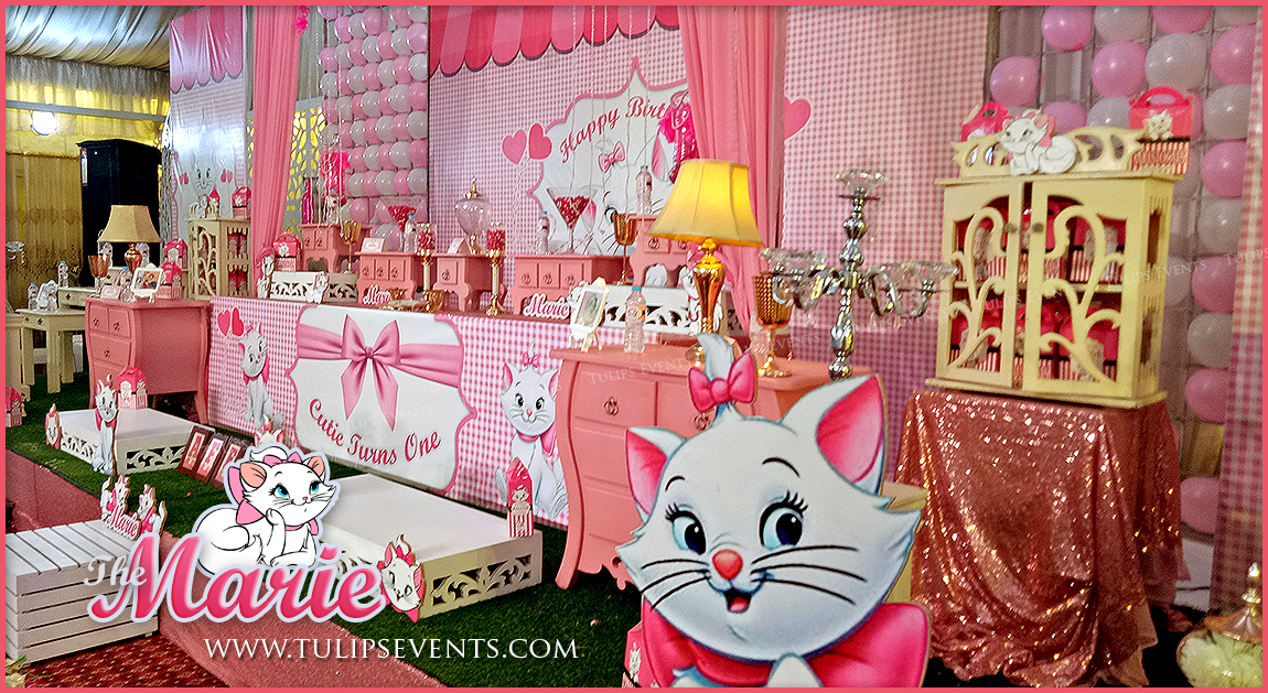 The Aristocats Marie Birthday Party Theme Decoration - Marie Disney - HD Wallpaper 