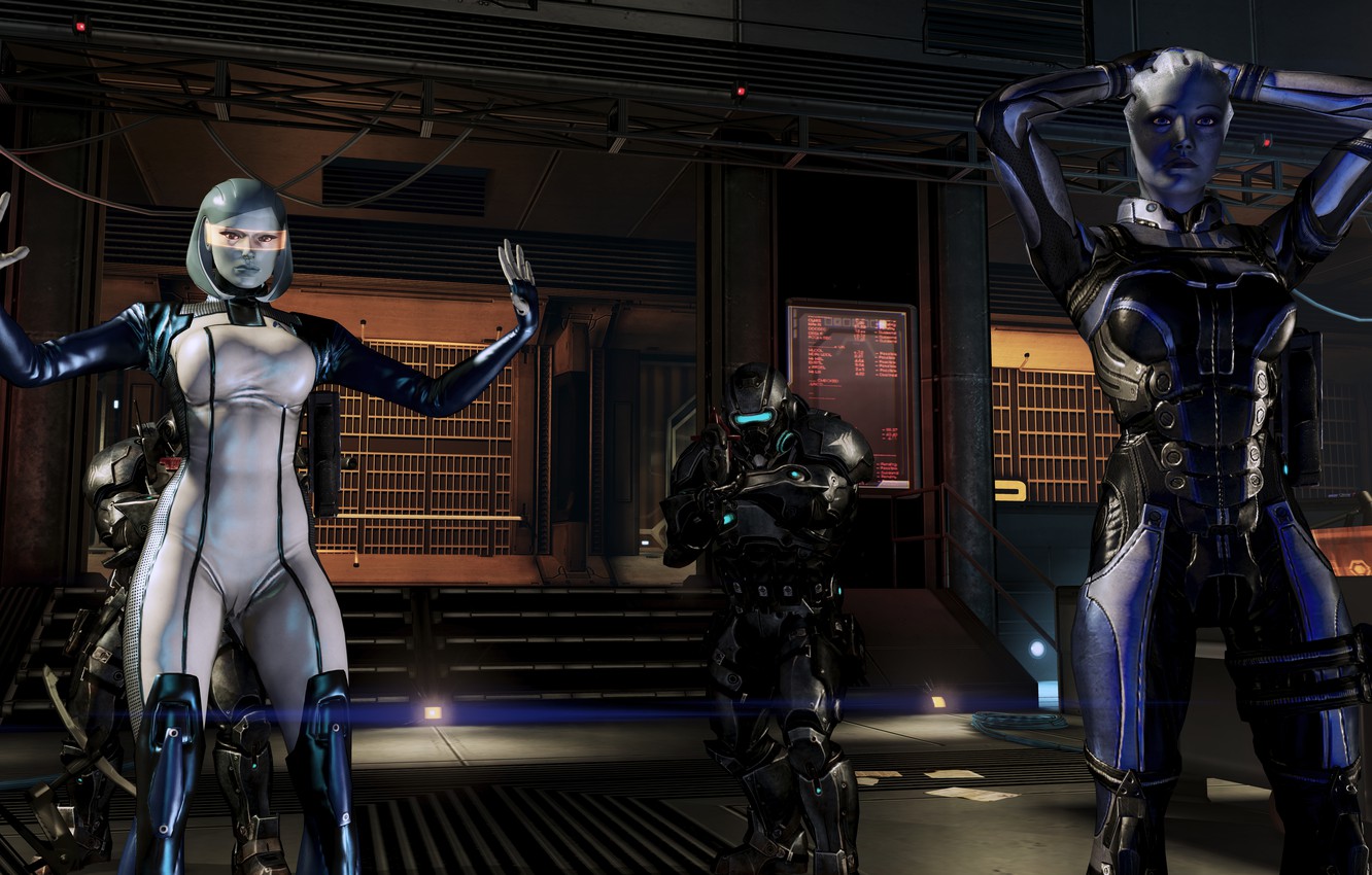 Photo Wallpaper Mass Effect 3, Mass Effect 3, Liara, - Camel Toe In Video Games - HD Wallpaper 