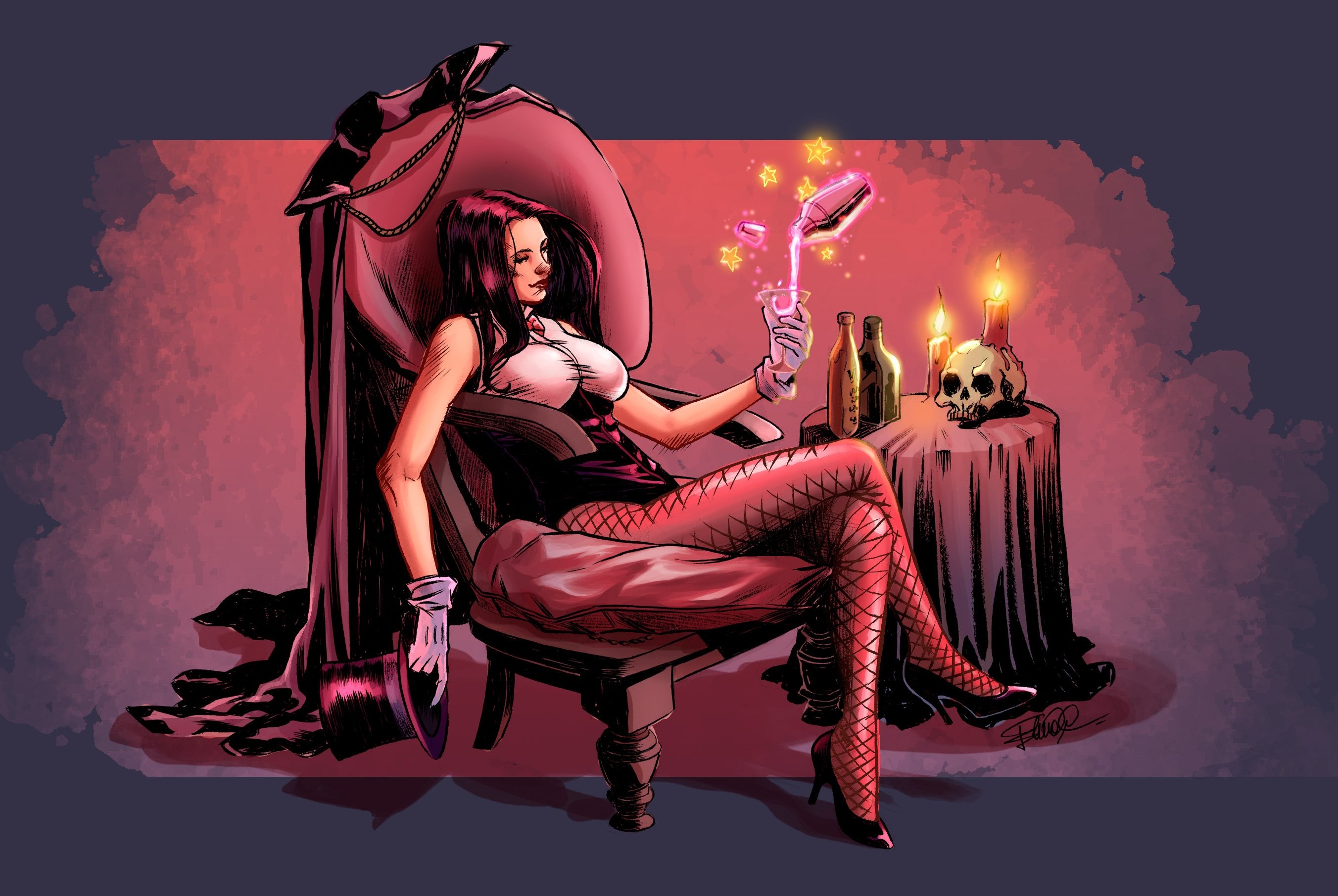 Zatanna Wallpaper Art - HD Wallpaper 