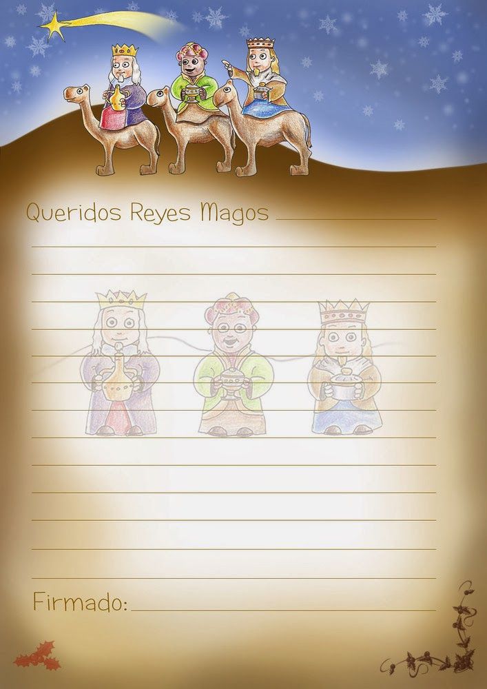 Plantilla Carta Reyes Magos Word - HD Wallpaper 