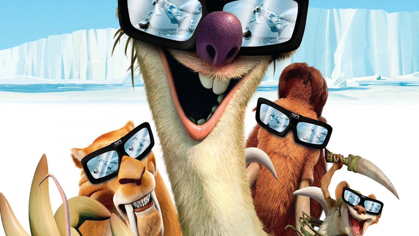 Sid Ice Age With Glasses - HD Wallpaper 