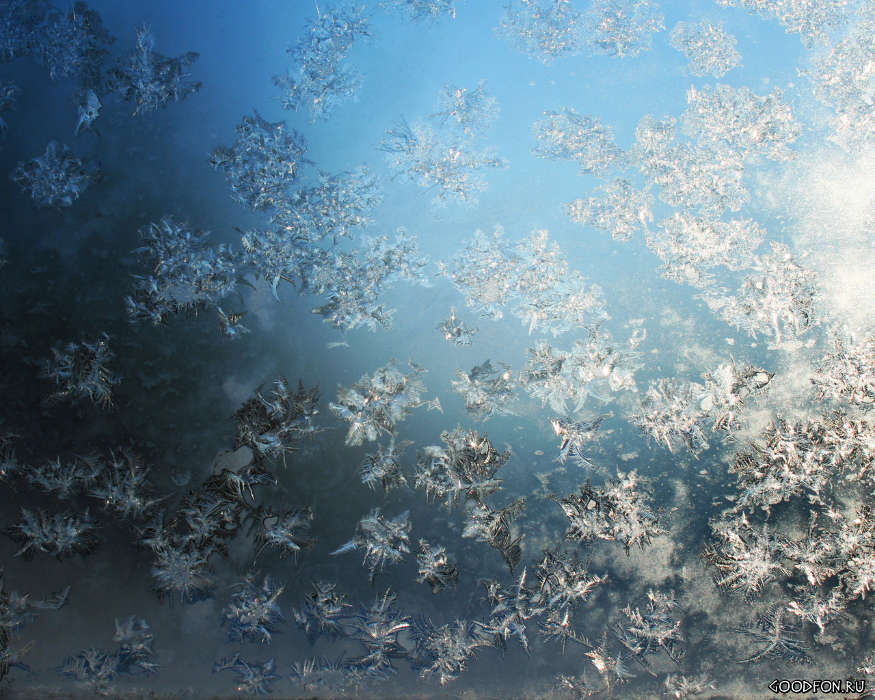Download Mobile Wallpaper Background, Ice, Snowflakes - Frost Crystals - HD Wallpaper 