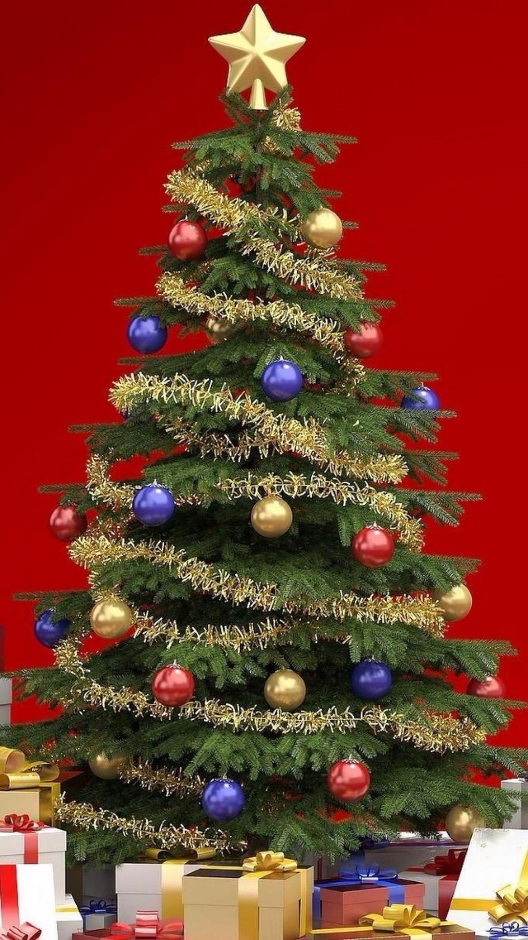 Christmas Trees Wallpapers For Iphone - HD Wallpaper 