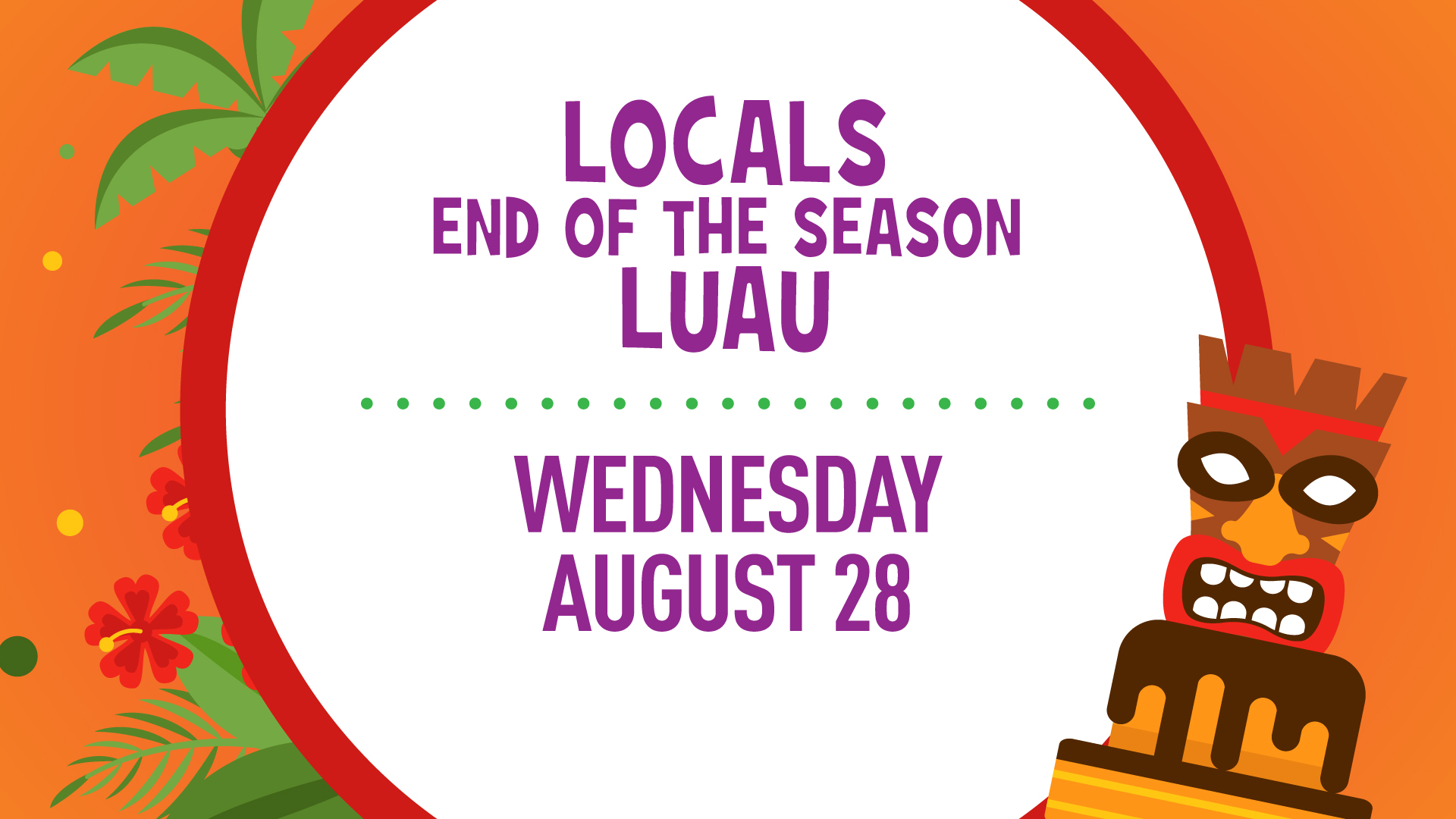 Locals End Of The Season Luau - Illustration - HD Wallpaper 