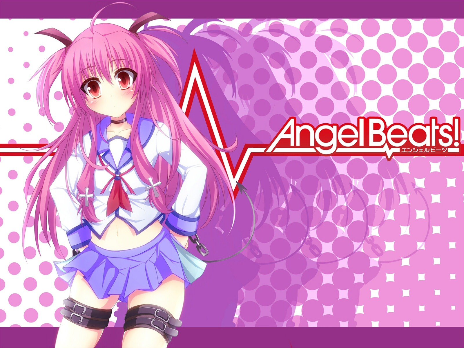 Yui Wallpaper Angel Beats - HD Wallpaper 