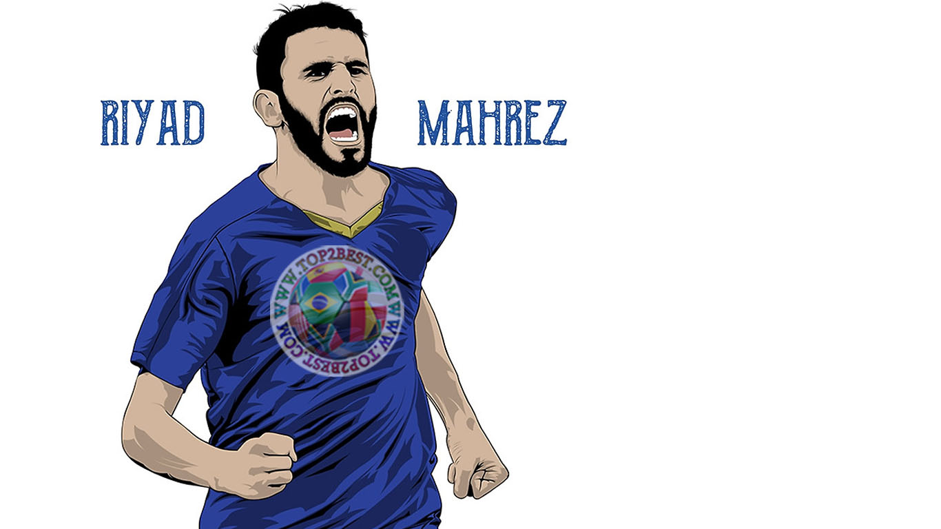Riyad Mahrez - Soccer Player - HD Wallpaper 