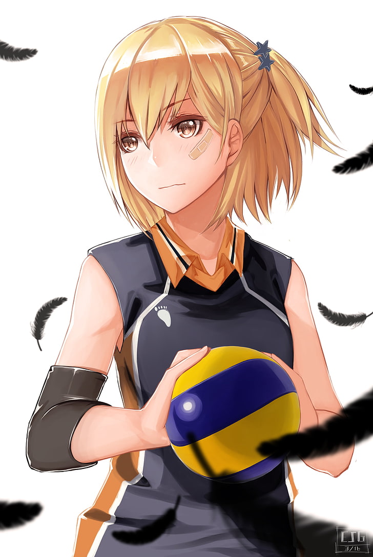 Cute Anime Girl Volleyball - HD Wallpaper 